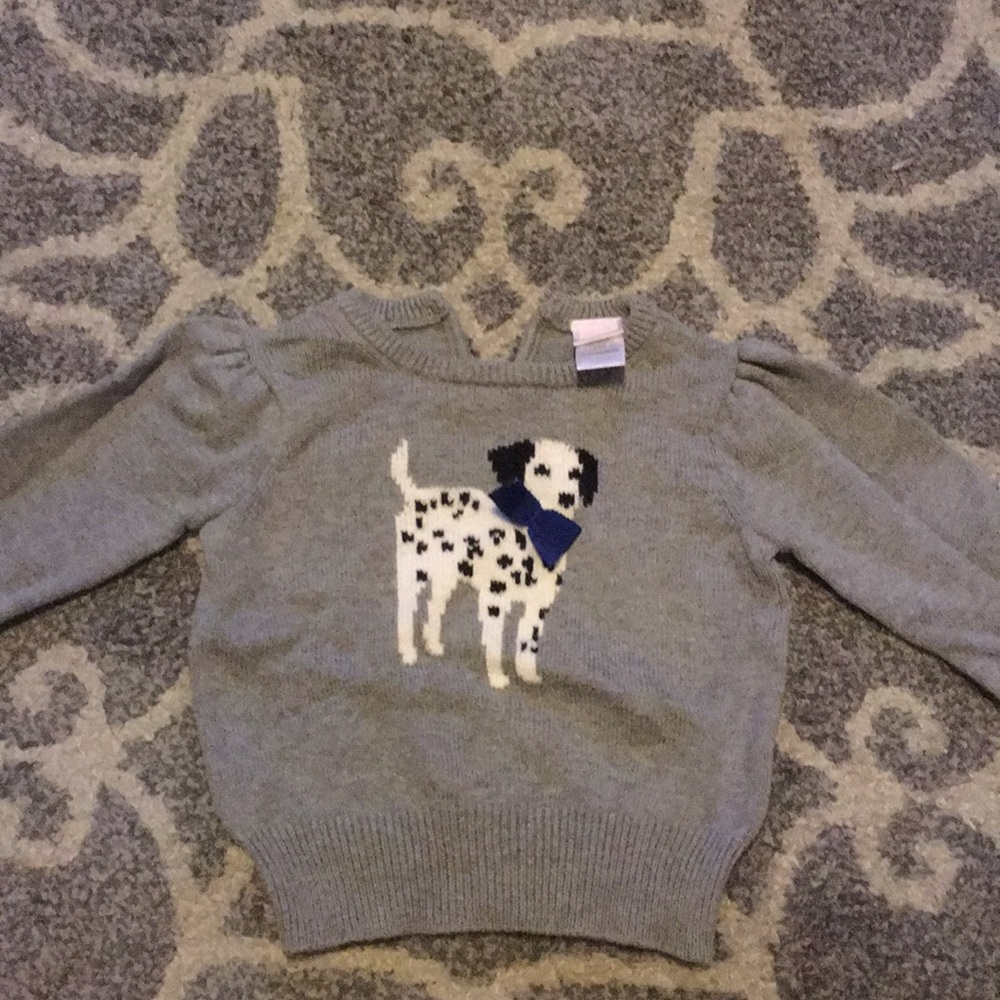 Janie and jack  Dalmatian sweater